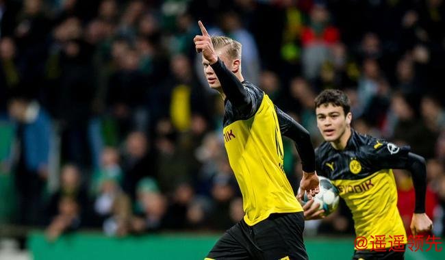 德杯-哈兰德+17岁神童破进球纪录 多特2-3不来梅